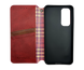 Чохол-книжка шкіра для Samsung S24 FE red Getman Cubic PU