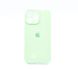 Силіконовий чохол Full Cover для iPhone 15 Pro Max fresh green (pistachio) Full Camera