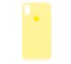 Силіконовий чохол Full Cover для iPhone X/XS neon yellow