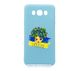 Силиконовый чехол MyPrint для Samsung J7-2016/J710 Дівчинка-Україна, Candy powder blue