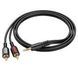 AUX кабель Borofone BL11 3.5mm to double RCA 1.5m black