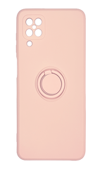 Чохол (TPU) Candy Ring для Samsung A12/ M12 pink sand Full Camera