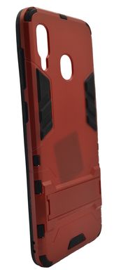 Ударопрочный чехол Transformer для Samsung A20/A30 red c подставкой