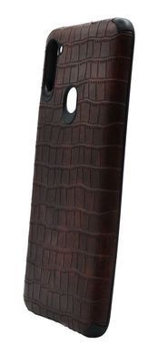 Накладка шкіра Epic Vivi Crocodile для Samsung M11 brown