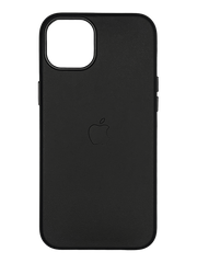 Чохол Leather with Magsafe для iPhone 15 Pro Max black