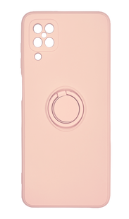 Чохол (TPU) Candy Ring для Samsung A12/ M12 pink sand Full Camera