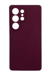 Силиконовый чехол Fibra для Samsung S25 Ultra marsala Full Camera