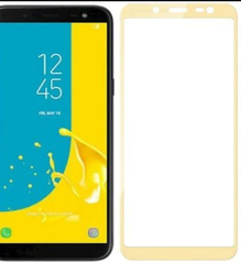 Захисне 2.5D скло Full Glue для Samsung J810/J8 (2018) f/s gold