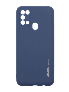 Силіконовий чохол SMTT для Samsung M31 dark blue Full Camera
