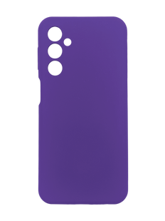 Силиконовый чехол Softy для Samsung A25 violet Full Camera с микрофиброй