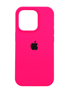 Силіконовий чохол Full Cover для iPhone 14 Pro barbie pink