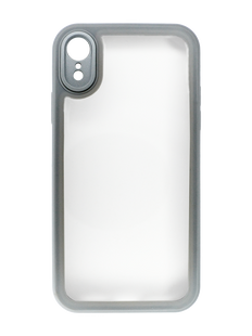 TPU чохол Transparent + Colour 1,5mm для iPhone XR grey Full Camera