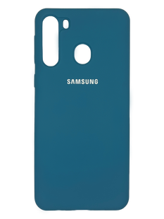 Силіконовий чохол Full Cover для Samsung A21 navy blye