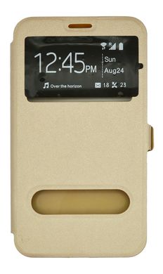 Чохол книжка Carbon для Samsung J710 gold 2 вікна