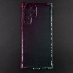 Силиконовый чехол WAVE Shine для Samsung S22 ultra pink/turquoise