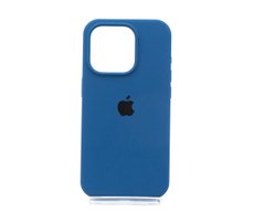 Силіконовий чохол Full Cover для iPhone 15 Pro blue cobalt