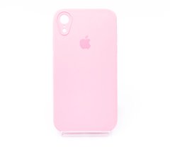 Силіконовий чохол Full Cover Square для iPhone XR light pink Camera Protective