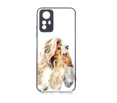 TPU+PC чохол Prisma Ladies для Xiaomi Redmi Note 12S girl wiht iphone Full Camera