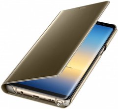 Чохол книжка Clear View для Samsung Note 8 gold