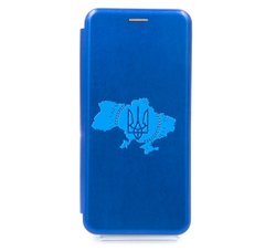 Чохол книжка Original шкіра MyPrint для Samsung A03 Core blue (Карта України)