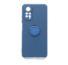 Чохол (TPU) Candy Ring для Xiaomi Redmi Note 11 Pro blue Full Camera