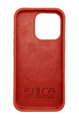 Чехол Fibra Full Silicone with MagSafe для iPhone 16 Pro Max red
