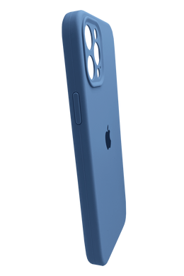 Силиконовый чехол Full Cover для iPhone 13 Pro cornflower Full Camera