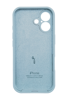 Силіконовий чохол Full Cover для iPhone 17 sky blue Full Camera