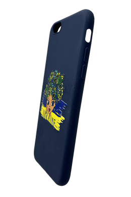 Силиконовый чехол MyPrint для iPhone 6 Дівчинка-Україна, Candy, blue