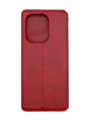 Чохол-книжка шкіра для Xiaomi Redmi 13 4G/Poco M6 4G red Getman Cubic PU