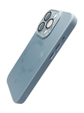 Чохол TPU+Glass Sapphire Midnight with MagSafe для iPhone 15 Pro blue