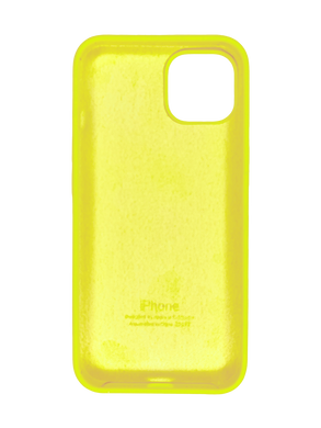 Силиконовый чехол Full Cover для iPhone 14 mellow yellow