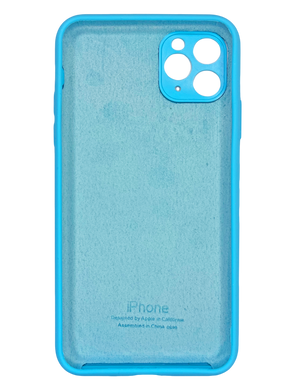 Силіконовий чохол Full Cover для iPhone 11 Pro Max royal blue Fulll Camera