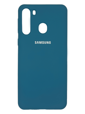 Силіконовий чохол Full Cover для Samsung A21 navy blue