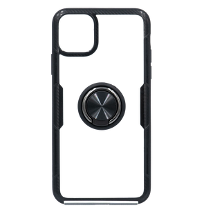 TPU+PC чохол Deen CrystalRing с магнитом для iPhone 11 clear/black