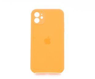 Силиконовый чехол Full Cover Square для iPhone 11 bright orange Full Camera