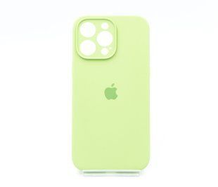 Силіконовий чохол Full Cover для iPhone 14 Pro Max green Full Camera