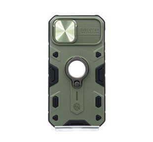 TPU+PC чохол Nillkin Camshield Armor для iPhone 12/12 Pro green шторка/захист камери