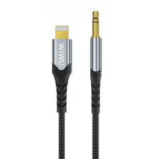 AUX кабель WiWU Lightning to 3,5 YP02 1,5m Black