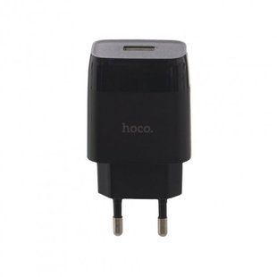 Мережевий блок живлення HOCO C72A Glorious Micro 1USB/2.1A/1m black