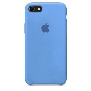 Силиконовый чехол Full Cover для iPhone 7/8/SE 2020 cornflower