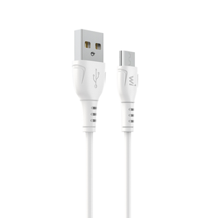 USB кабель Wibrand Boa PVC Micro 1m white