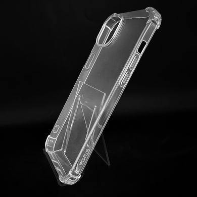 Чохол (TPU) Getman Ease logo для iPhone 15 Plus clear з посиленими кутами