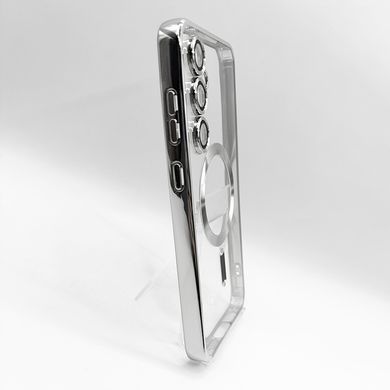 Чехол WAVE Metal Color with MagSafe для Samsung S24 FE silver Full Camera