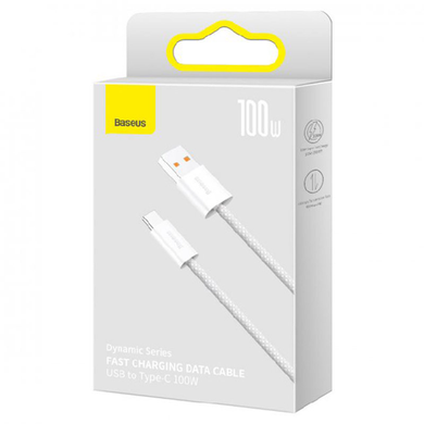 USB кабель Baseus Dynamic Series Fast Charging Type-C 100W (1m) white