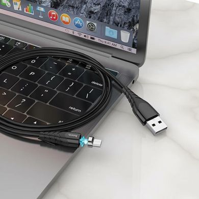 USB кабель Hoco X63 Racer magnetic micro 2.4A 1m black
