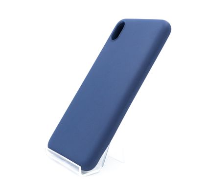 Силіконовий чохол Soft feel для Xiaomi Redmi 7A blue Candy