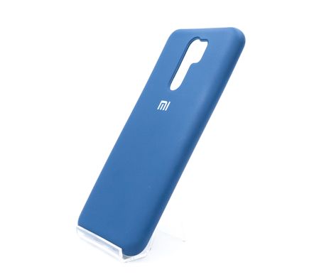 Силиконовый чехол Full Cover для Xiaomi Redmi 9 navy blue