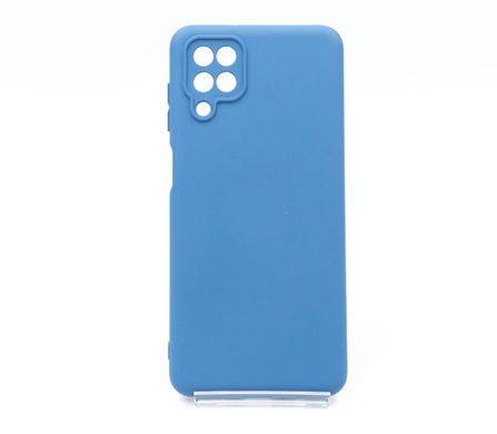 Силіконовий чохол Full Cover для Samsung A12/M12 navy blue Full Camera без logo