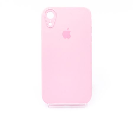 Силіконовий чохол Full Cover Square для iPhone XR light pink Full Camera